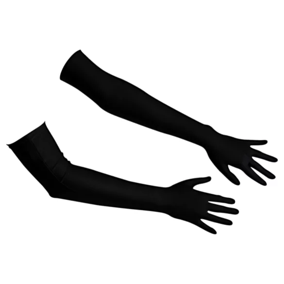 Cottelli - satin handsker - sort - S-L