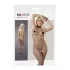 NO:XQSE - halsbånd catsuit - erotisk bodystocking - sort