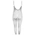 NO:XQSE - sort net catsuit (sort) - XL/XXL