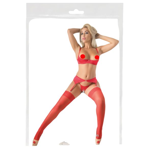 Cottelli - Blonde strømper - rød - 3/M-L