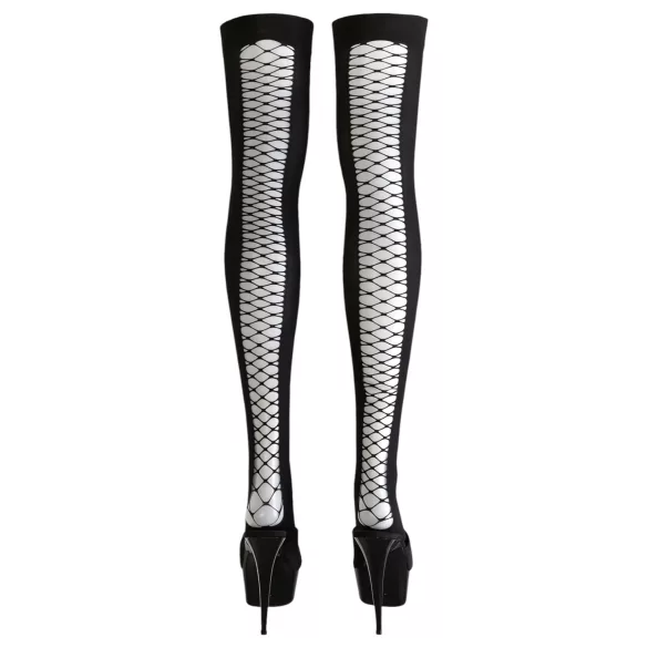 Cottelli - sexede stay-up strømper - sort - M/L