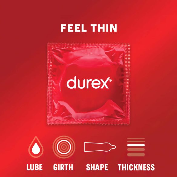 Durex Feel Thin - naturtro fornemmelse kondomer (3 stk)