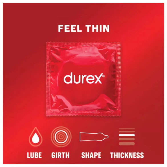 Durex Feel Thin - kondomer for en naturlig følelse (3 stk.)