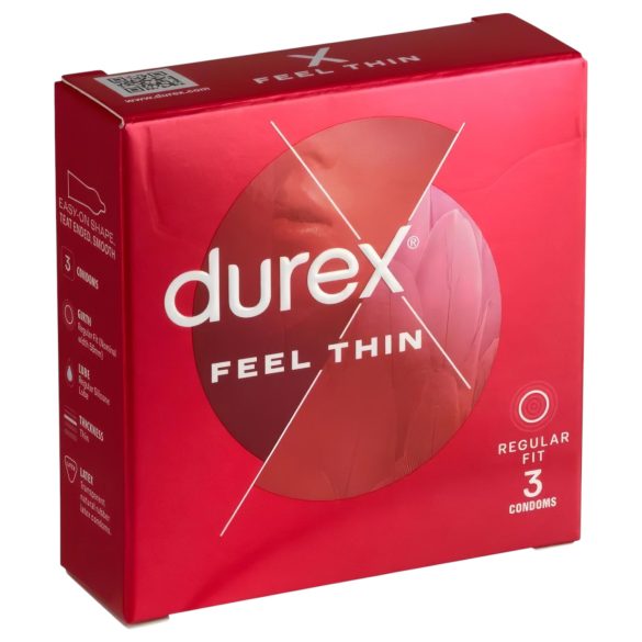 Durex Feel Thin - naturtro fornemmelse kondomer (3 stk)