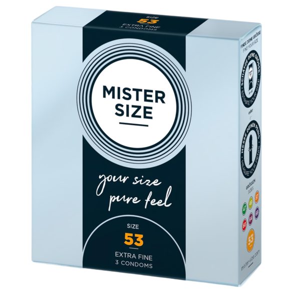 Mister Size - kondom - ekstra tynd - 53mm (3 stk)