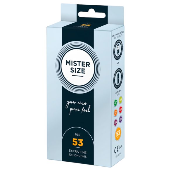 Mister Size - kondom - tynd - 53mm - 10 stk