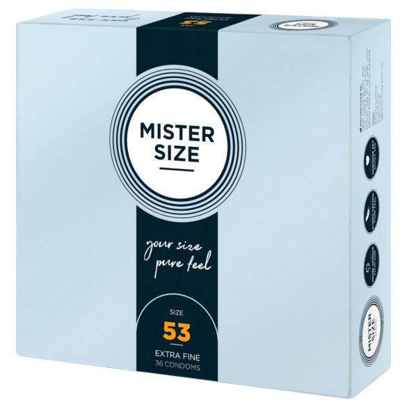 Mister Size - kondom - ekstra tynd - 53mm - 36 stk
