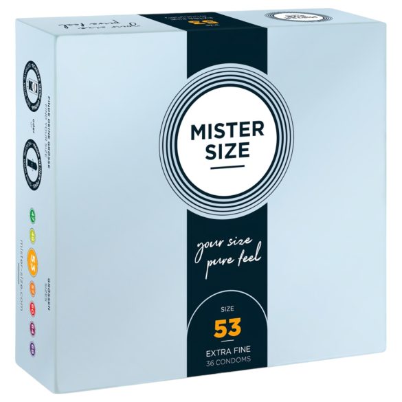 Mister Size - kondom - ekstra tynd - 53mm - 36 stk