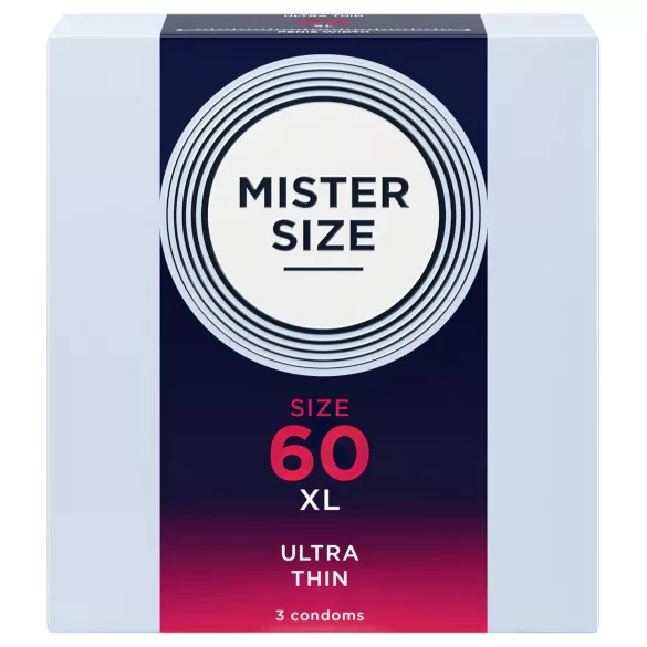 Mister Size - kondom - ekstra tynd - 60mm (3 stk)