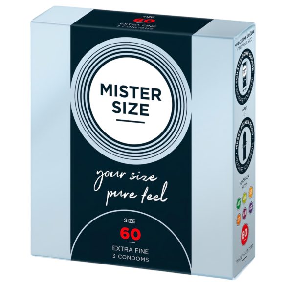 Mister Size tynd kondom - 60mm (3 stk.)
