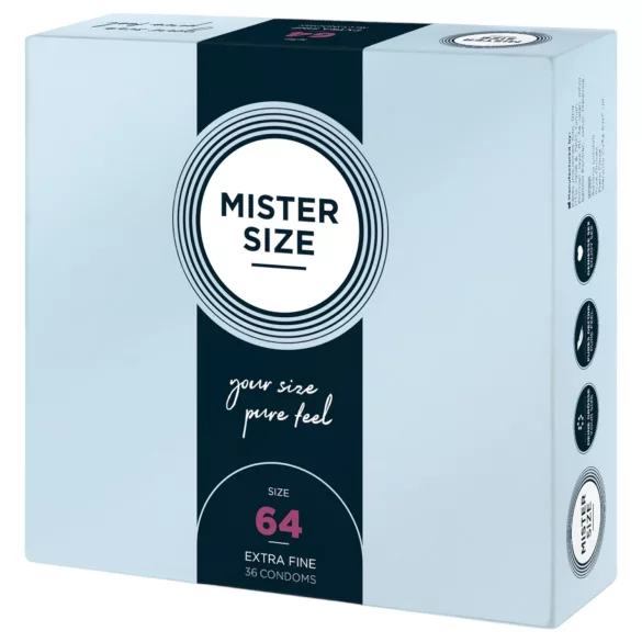 Mister Size - ekstra tynd kondom - 64mm - 36 stk