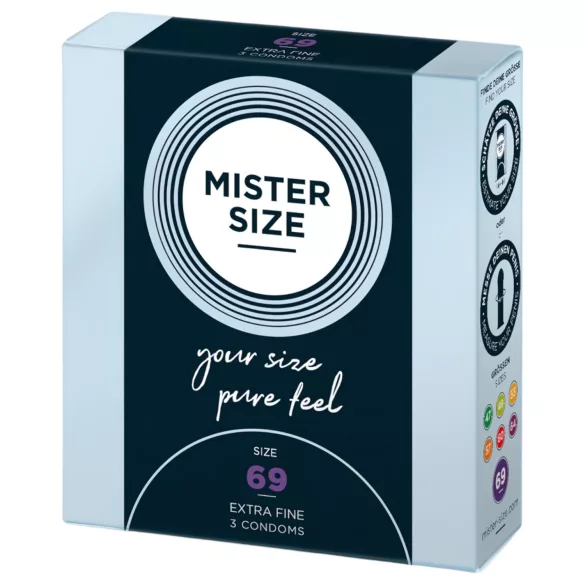 Mister Size - kondom - ekstra tynd - 69mm - 3 stk