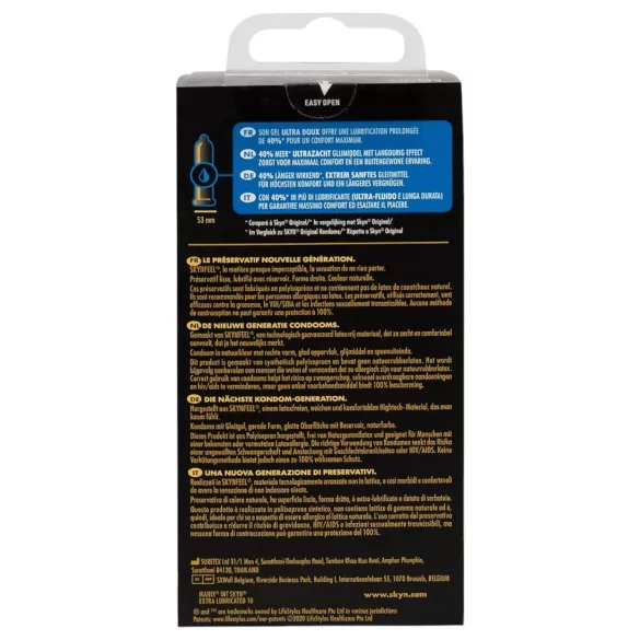 Manix Skyn - ultratynde latexfri kondomer - 10 stk