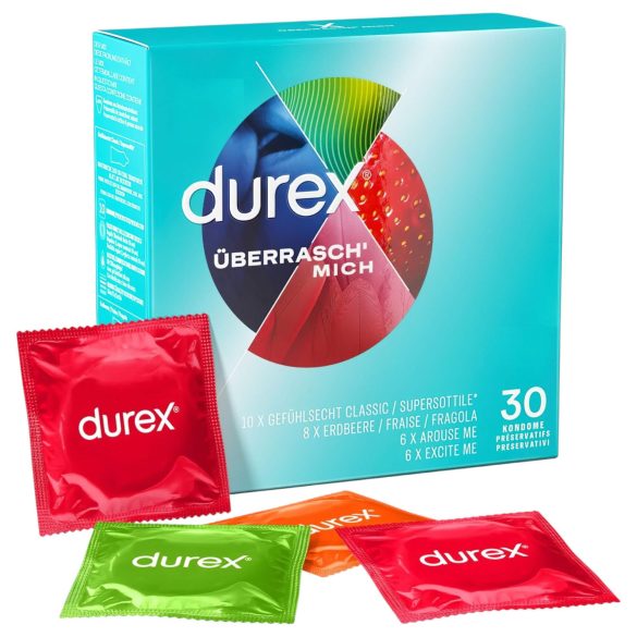 Durex - smagfuld kondompakke (30 stk)