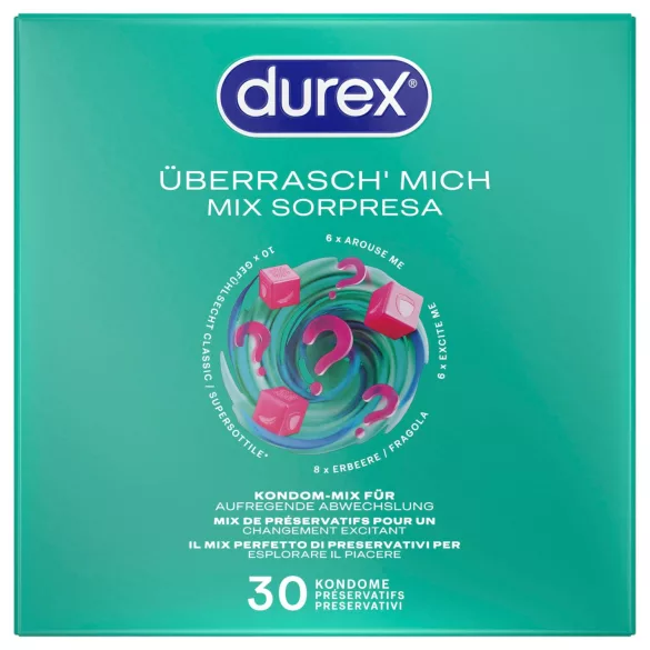 Durex Surprise Me - kondom pakke - blandede typer - 30 stk