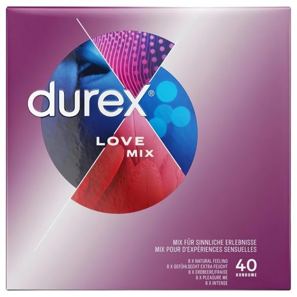 Durex Love Mix - kondompakke - 40 stk
