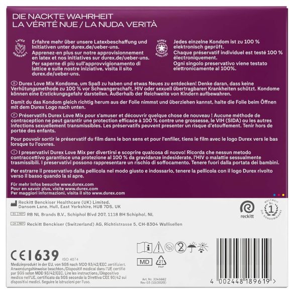 Durex Love Mix - kondompakke - 40 stk