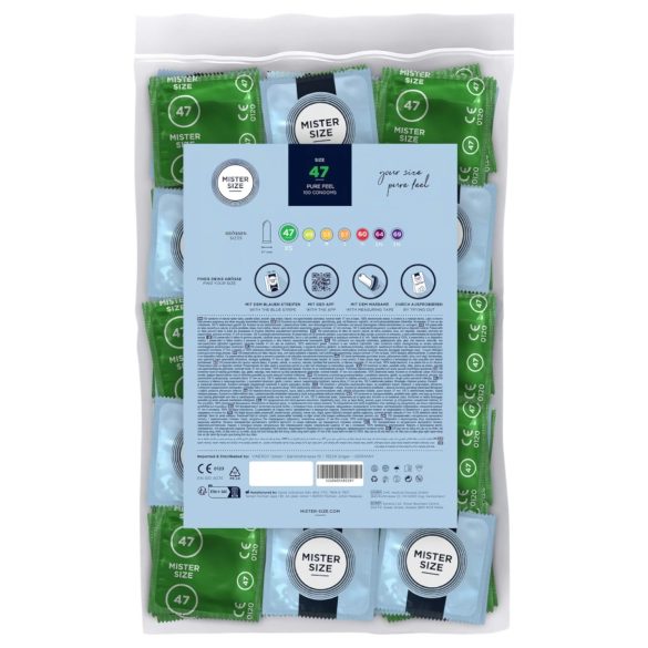 Mister Size tynd kondom - 47mm (100 stk.)