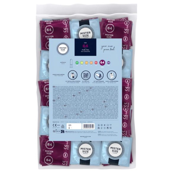 Mister Size tynd kondom - 64mm (100 stk)