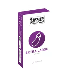 Secura Aubergine - ekstra stor kondom - 60mm - 12 stk