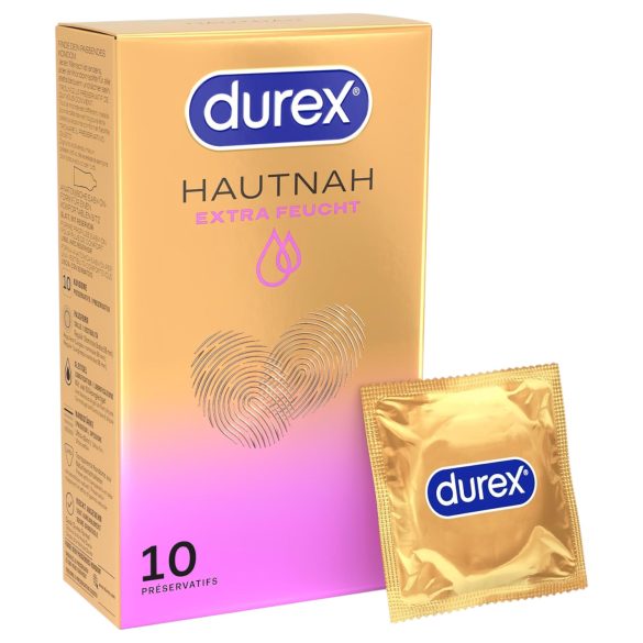 Durex Hautnah - kondomer - ekstra glide - 10 stk