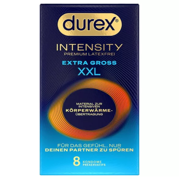 Durex Intensity XXL - latexfri kondom - 8 stk