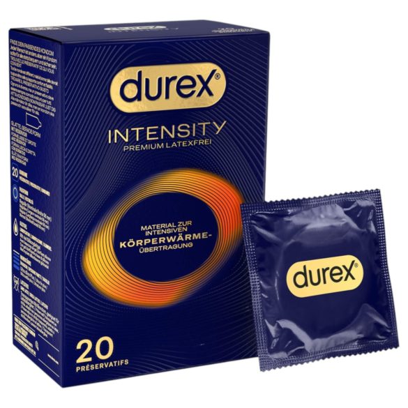 Durex Intensity - kondom - tynd, latexfri - 20 stk