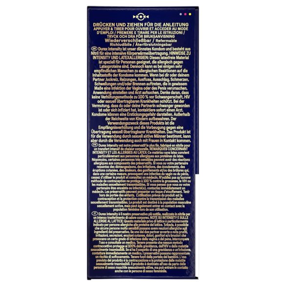 Durex Intensity - kondom - tynd, latexfri - 20 stk