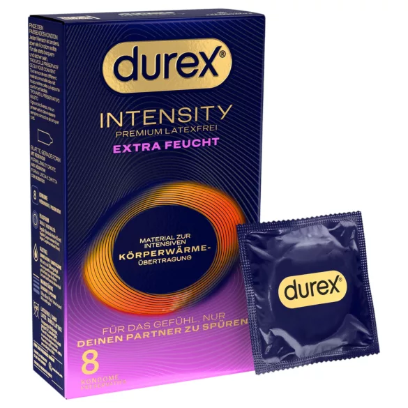 Durex Intensity - ekstra glidemiddel, latexfri kondom (8 stk.)