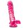 B Yours – dildo med testikler – 20 cm (pink)