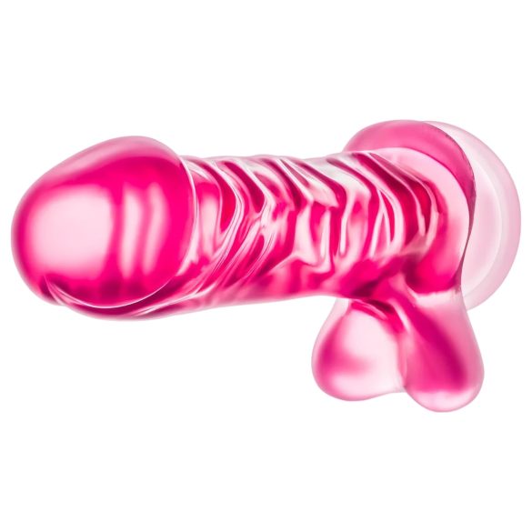 B Yours Basic 8 - dildo med pung - 23cm - pink
