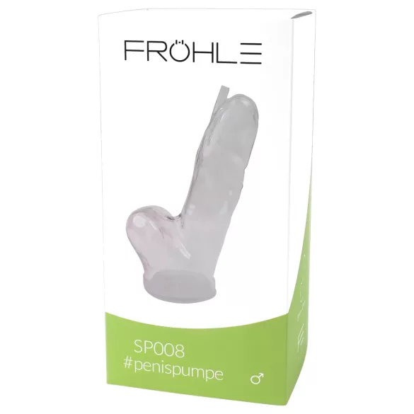 Fröhle SP008 - medicinsk anatomisk penispumpe udskiftningscylinder - 21 cm