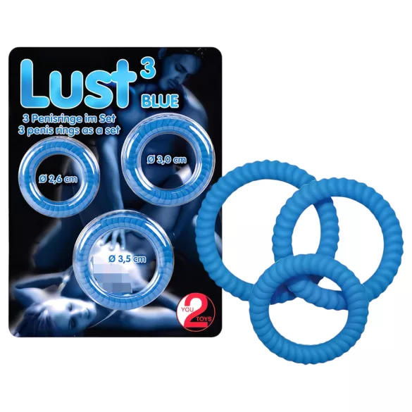 You2Toys - penisring sæt - 3 stk - blå