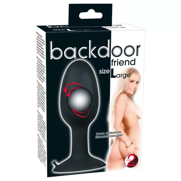 You2Toys - analplug med kugle indeni - L