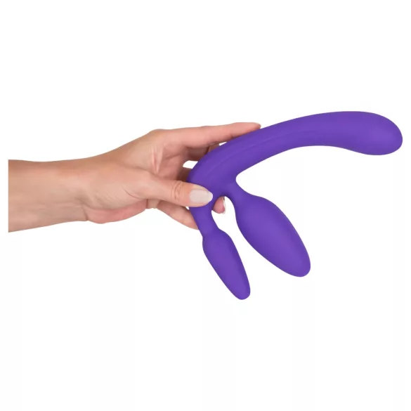 You2Toys - Tripla, påsættelig dildo uden hofterem (lilla)