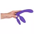 You2Toys - Tripla, påsættelig dildo uden hofterem (lilla)