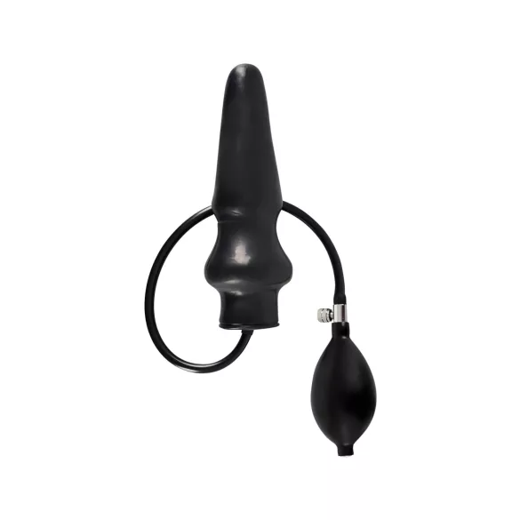Late X oppustelig stor anal plug (sort)