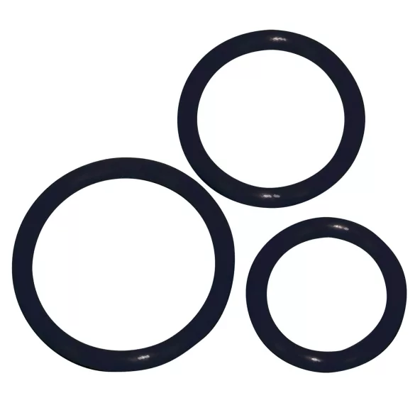 You2Toys - penisring sæt 3 stk - silikone sort