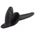 You2Toys - strap-on dildo med dobbelt silikondildo - sort