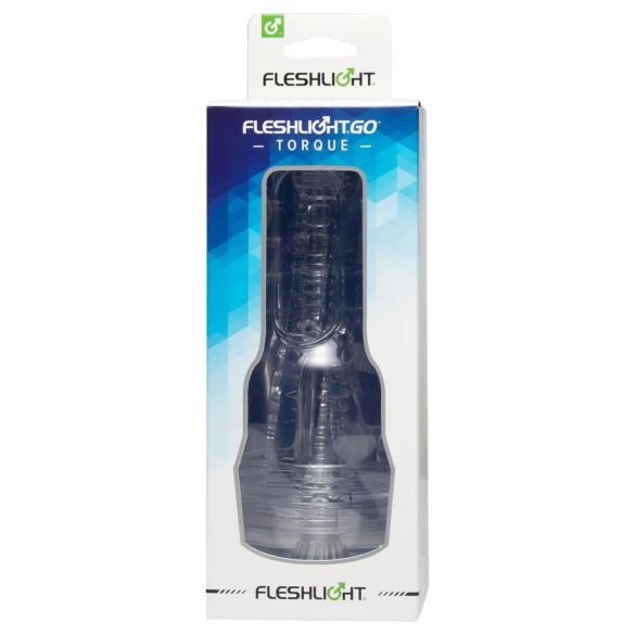 Fleshlight GO Torque - kompakt onanistmasturbator - gennemsigtig