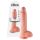 King Cock 10 testikulær stor dildo (25 cm) - naturlig