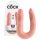 King Cock dobbelt dildo (medium) - natur