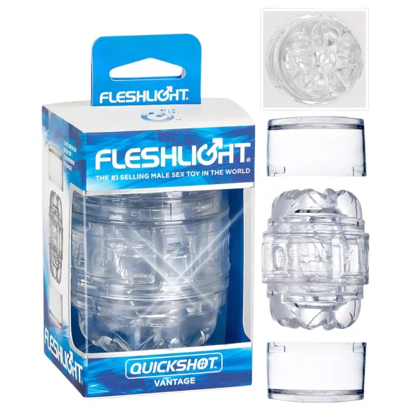 Fleshlight - rejse masturbator - Quickshot Vantage - gennemsigtig