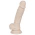 You2Toys - dildo med sugekop - mellem størrelse - silikone - natur