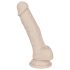 You2Toys - dildo med sugekop - mellem størrelse - silikone - natur