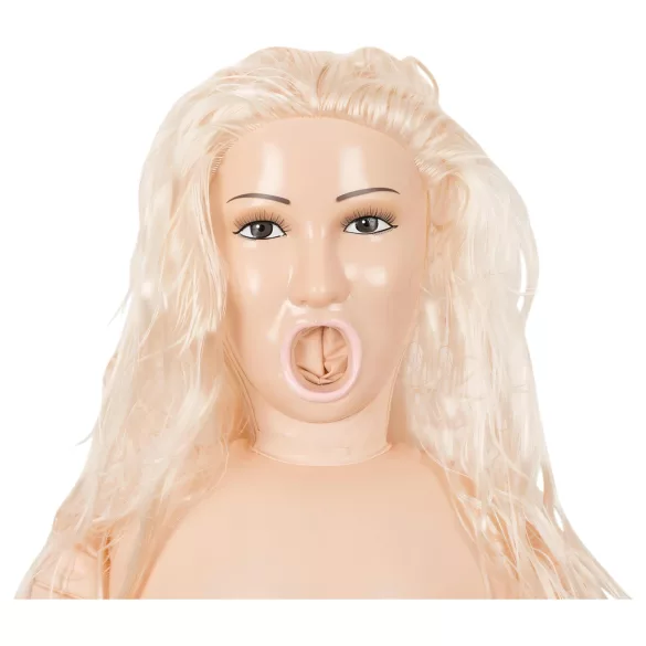 NMC - Tessa - oppustelig gummidukke med 3D-ansigt