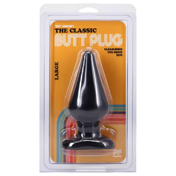 Doc Johnson - analplug - stor classic - sort 14,5cm