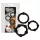 You2Toys - penisringsæt - fleksibel silikone - sort (3 stk)