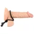 Bad Kitty - silikone penis- og kuglering - sort