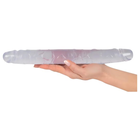 Krystal - dobbelt dildo - glas - 34cm